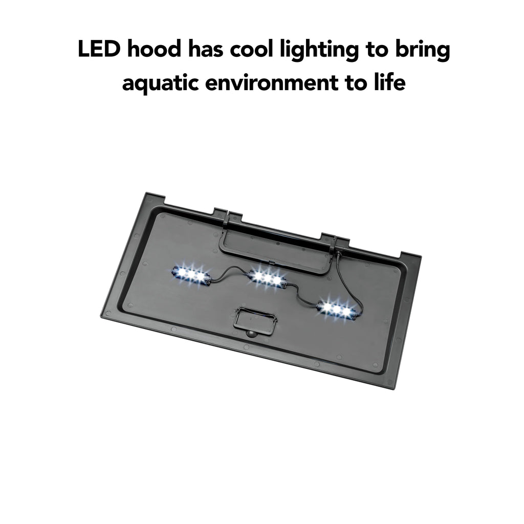 Aqueon Aquarium Starter Kit, 10 Gallon Glass Fish Tank, LED Lighting, Filter and Heater