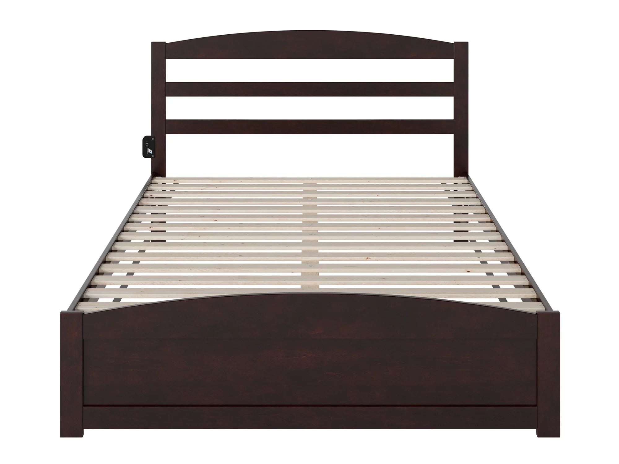 AFI Warren 14" Queen Wood Platform Bed Frame with Headboard and Footboard, Espresso