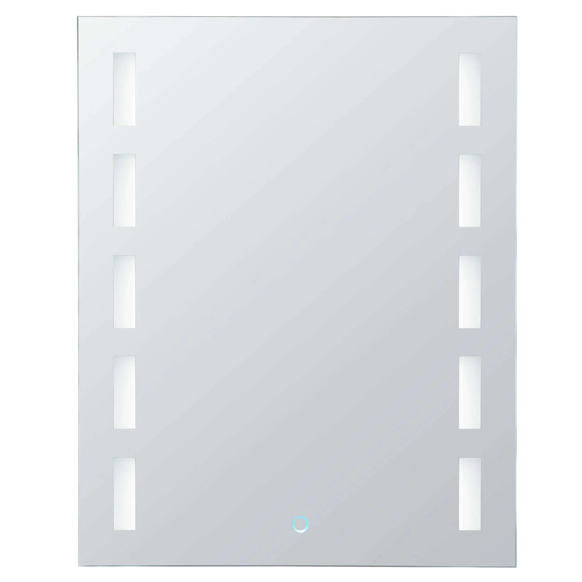Bathroom Medicine Cabinet, Aluminum, Recessed/Surface Mount, 24" x 30", Left Hand Hinged, Mirrored w/LED