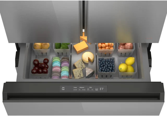 36 Inch Freestanding 4-Door French Door Smart Refrigerator with 28.7 cu. ft. Total Capacity,