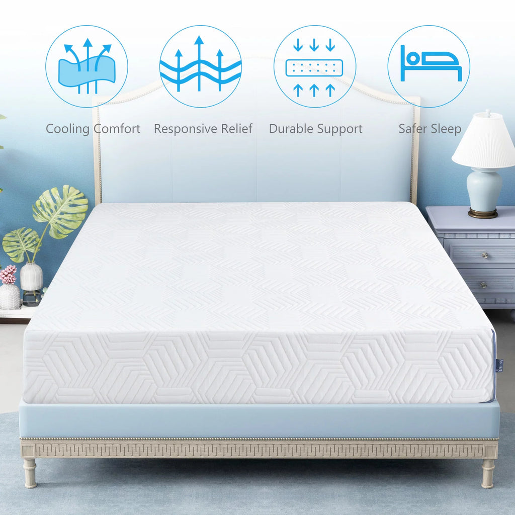 8 inches Memory Foam Mattress,Full Mattress Bed in a Box Medium Firm, Made in USA