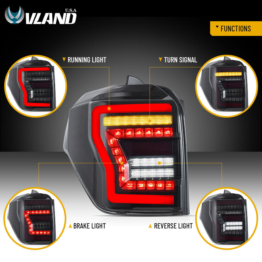 2010-2022 Toyota 4Runner Full LED Rear Tail Lights Assembly