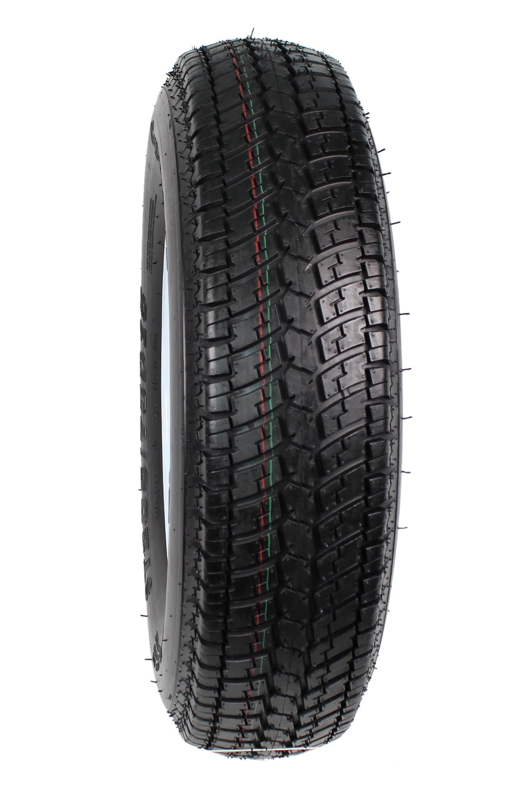 2-Pk Trailer Tire On Rim ST205/75D15 F78 205/75 LRC 5 Lug White Spoke Wheel