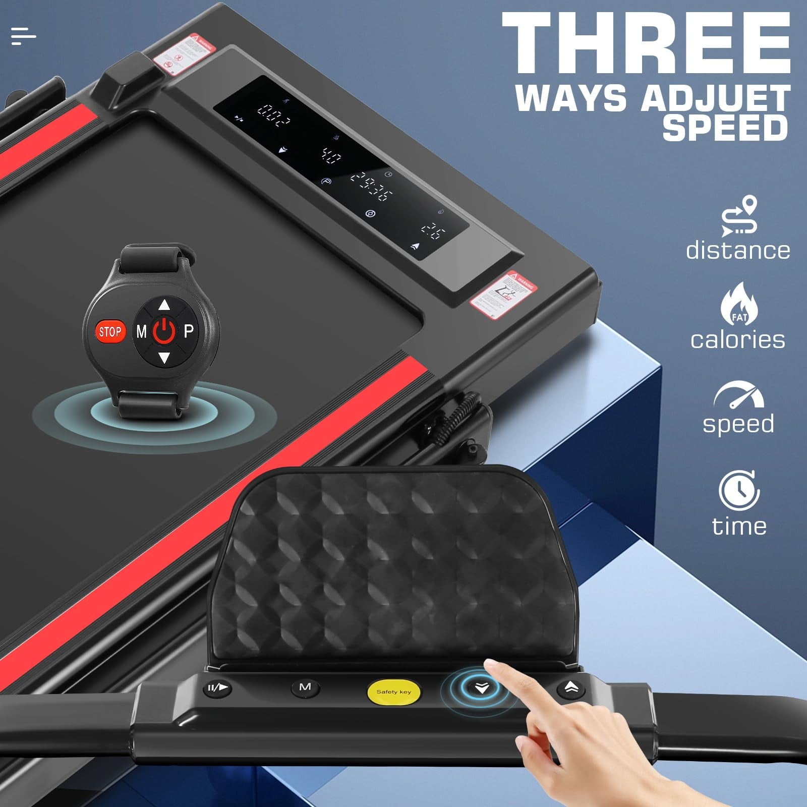 ANCHEER Treadmills, 2 in 1 Folding Treadmill, Walking Pad Treadmill Under Desk for Home Use, Portable Treadmill with Remote Control, Installation-Free