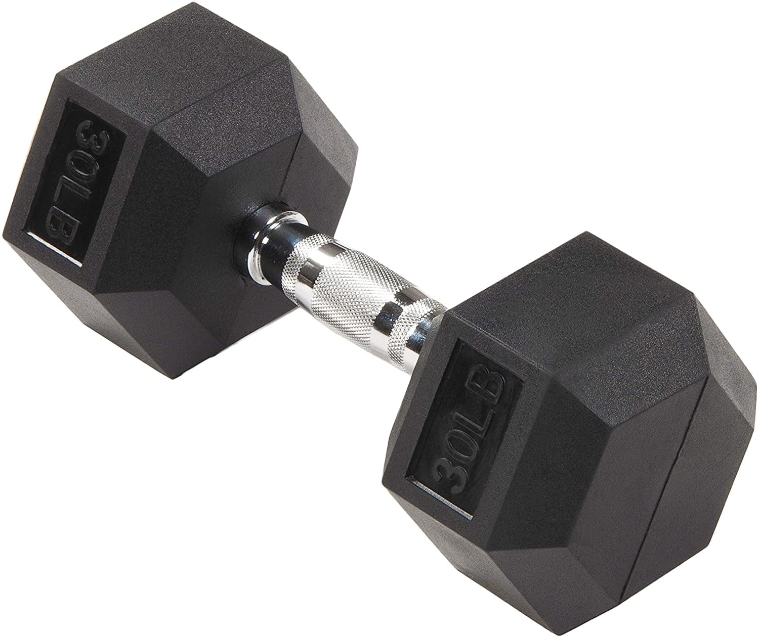 BalanceFrom Rubber Encased Hex Dumbbells, 20 Lbs. Pair