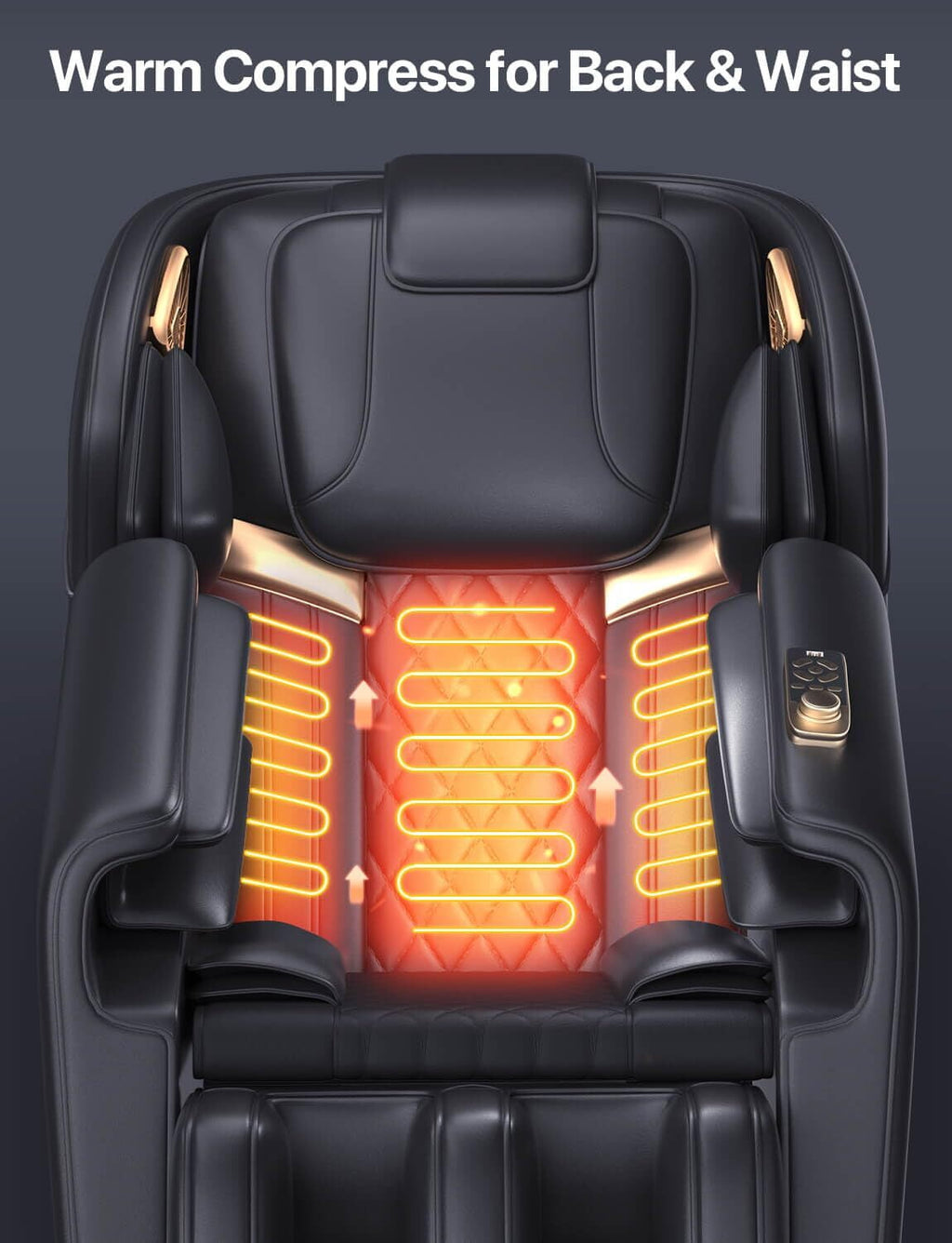 ALLJOY Massage Chair, Full Body Zero Gravity Recliner with Heating, Bluetooth Speaker, Touch Screen, Foot Rollers（Black）