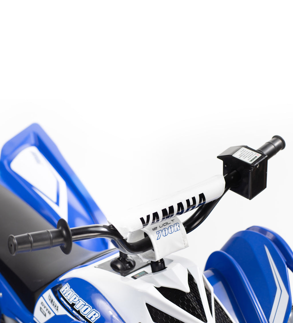 12 Volt Yamaha Raptor ATV Battery Powered Ride-on - Blue and White