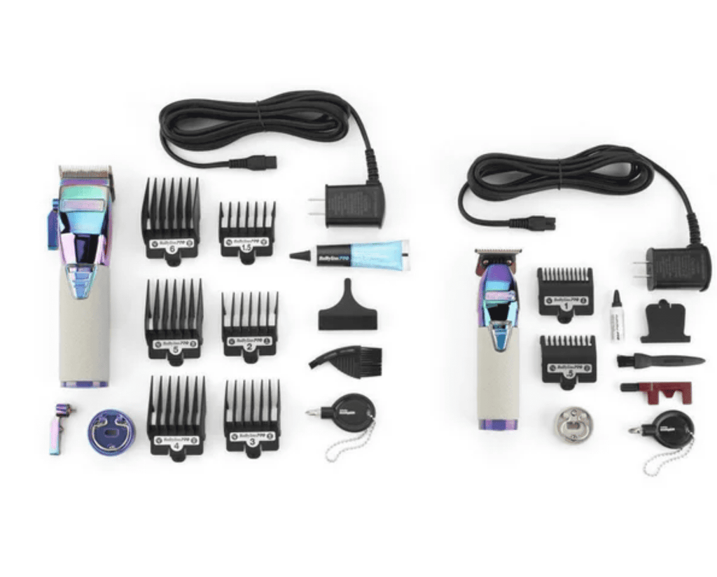 BaBylissPRO LimitedFX Boost+ Collection Clipper & Trimmer Blue Set w/ Base