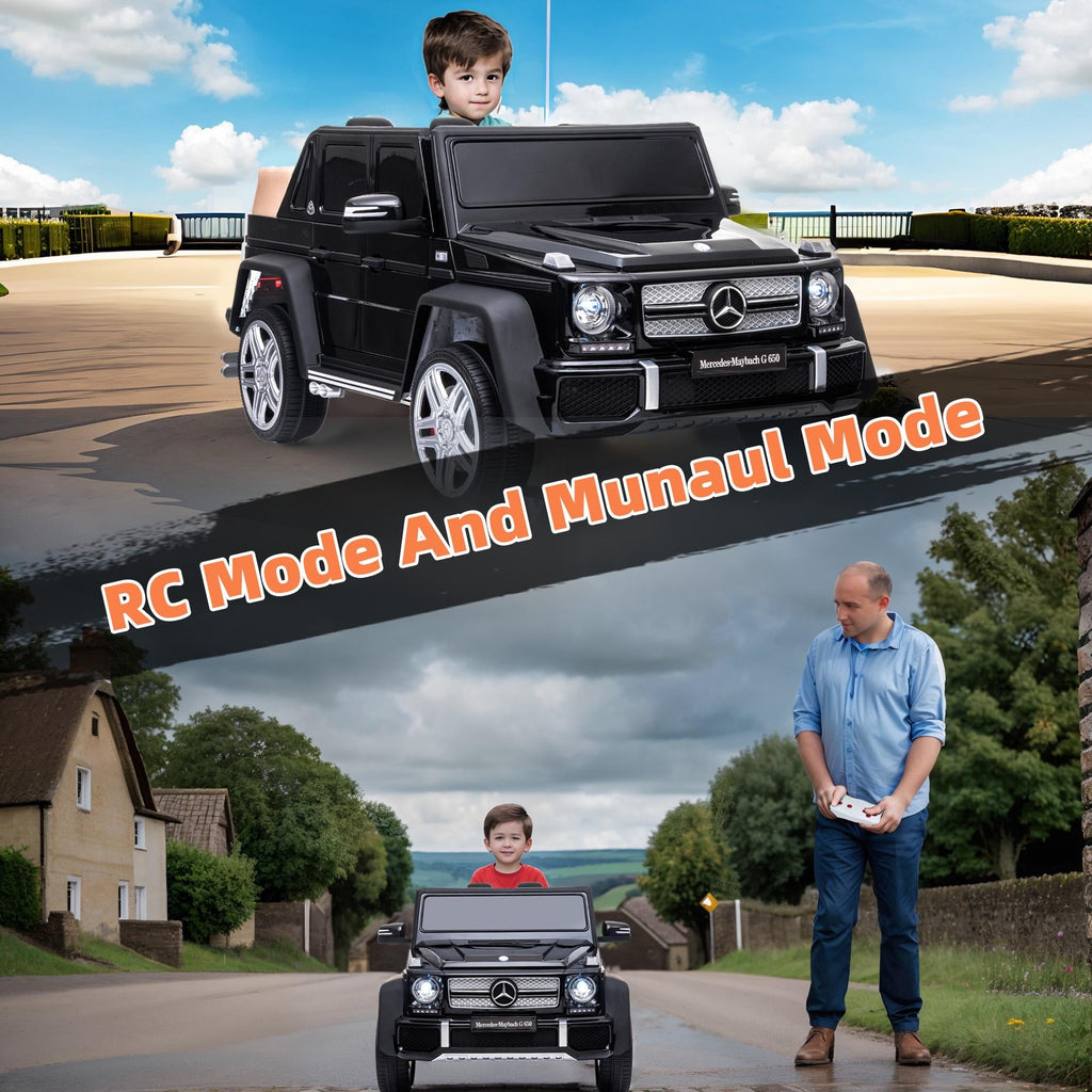 24V Ride on Car with Remote Control for Kids Mercedes Benz Ride on Car Toy for Boys and Girls 3-6 Years Old, Electric Vehicle, Bluetooth, LED Light, White