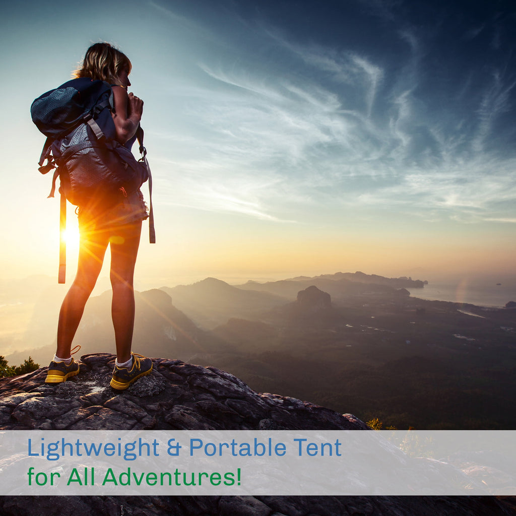 2-Person Dome Tent- Rain Fly & Carry Bag- Easy Set Up-Great for Camping Backpacking Hiking & Outdoor Music Festivals by Wakeman Outdoors (Yellow)