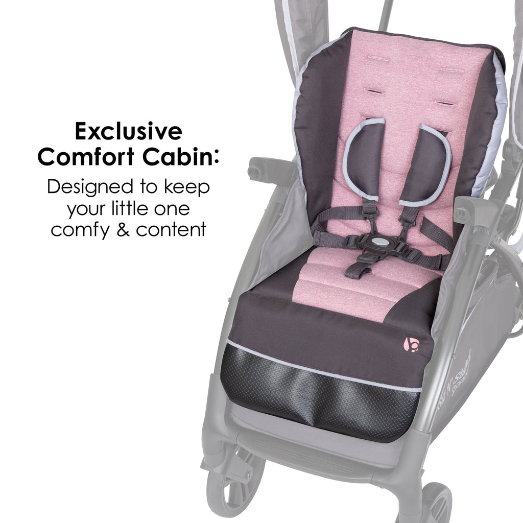 Baby Trend Sit N Stand® 5-in-1 - Shopper Stroller - Cassis - Pink