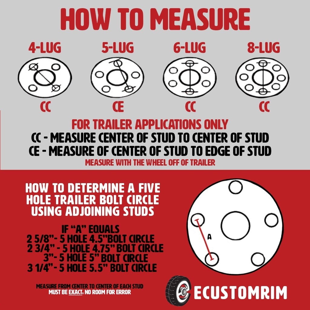 2-Pack Trailer Tire On Rim 530-12 5.30-12 12 in. White Spoke Wheel 5 Bolt C