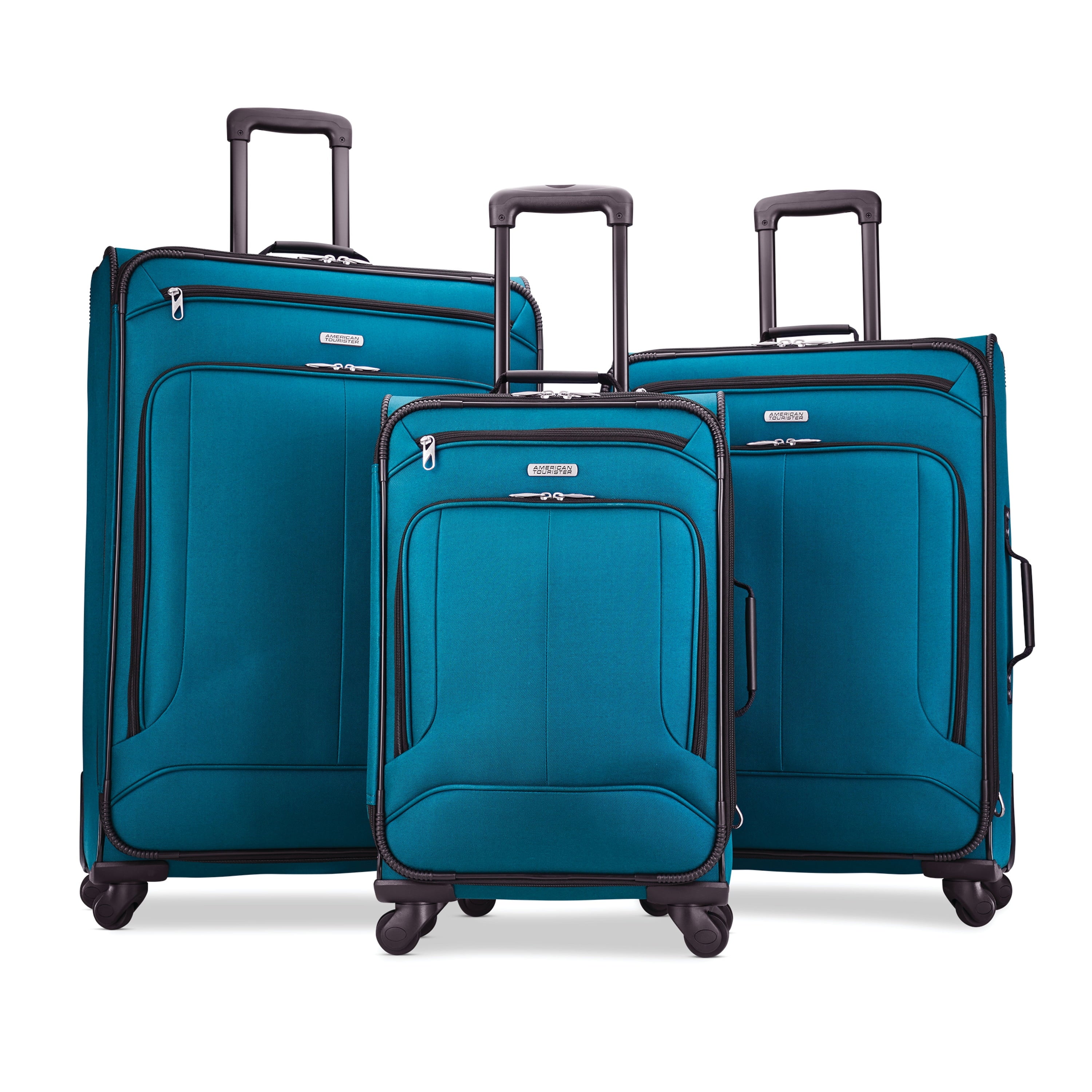 American Tourister Pop Max 3-Piece Softside Spinner Travel Set, 21-inch Spinner, 25-inch Spinner, 29-inch Spinner, Luggage Sets, Three Pieces