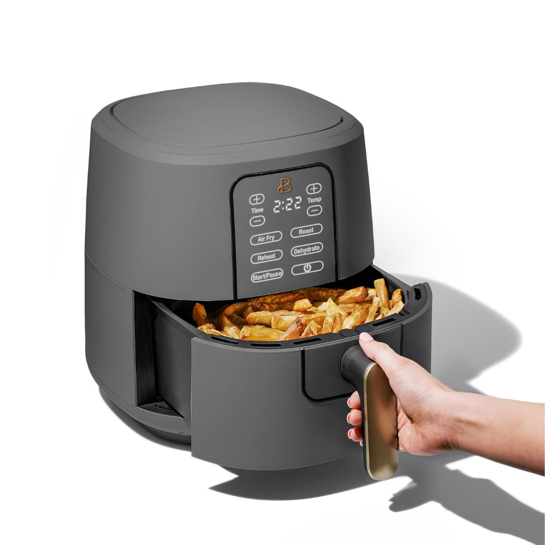 Beautiful 6 Qt Air Fryer with TurboCrisp Technology and Touch-Activated Display, White Icing by Drew Barrymore