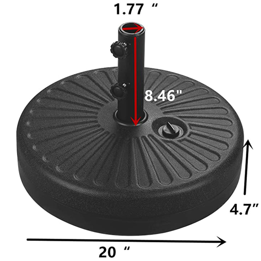 Autlaycil 10 ft Solar Patio Umbrellas with 40 LED lights for Market Outdoor Pool, Steel Tilt Crank, Navy Blue