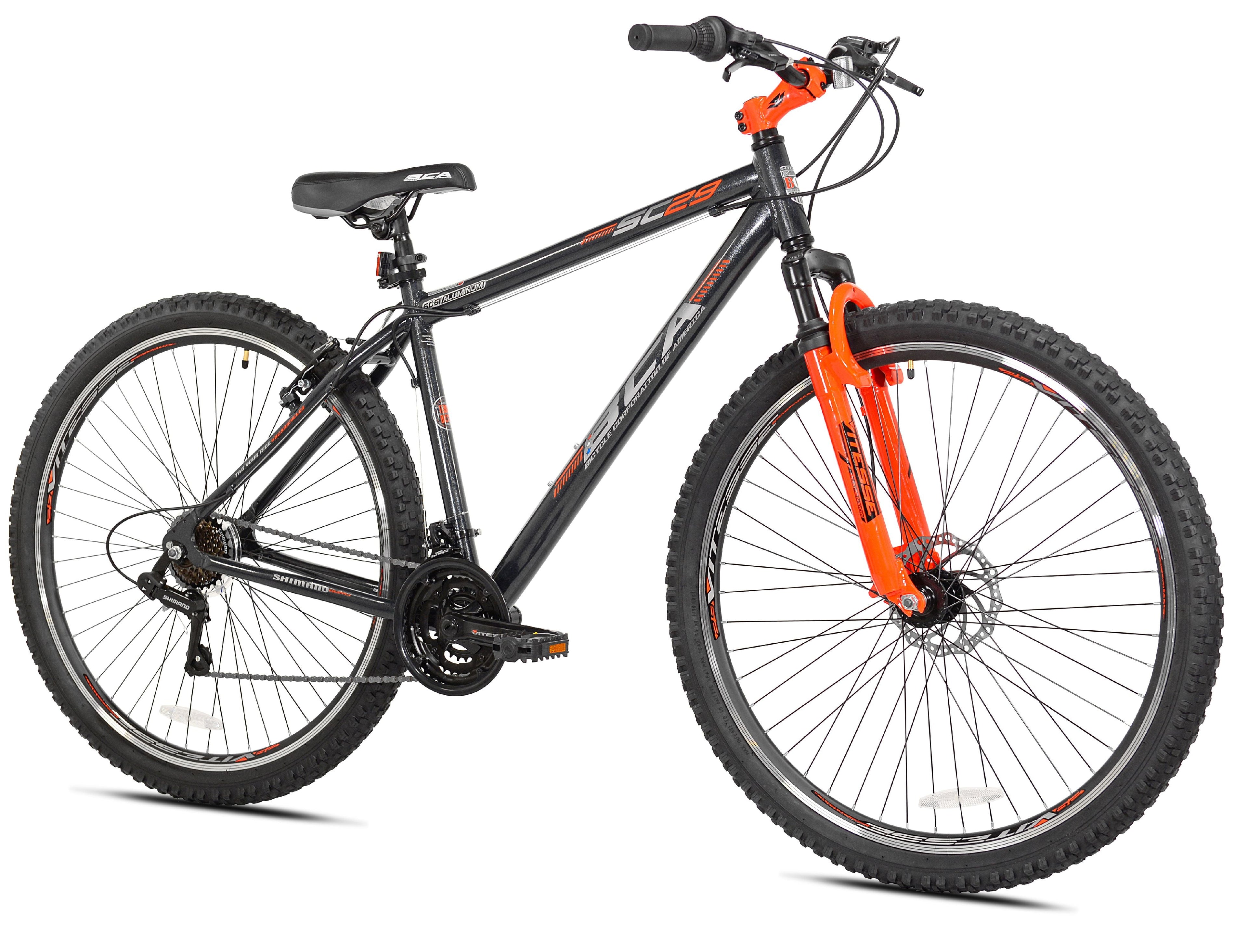 BCA 29" SC29 Adult Mountain Bike, Gray/Orange