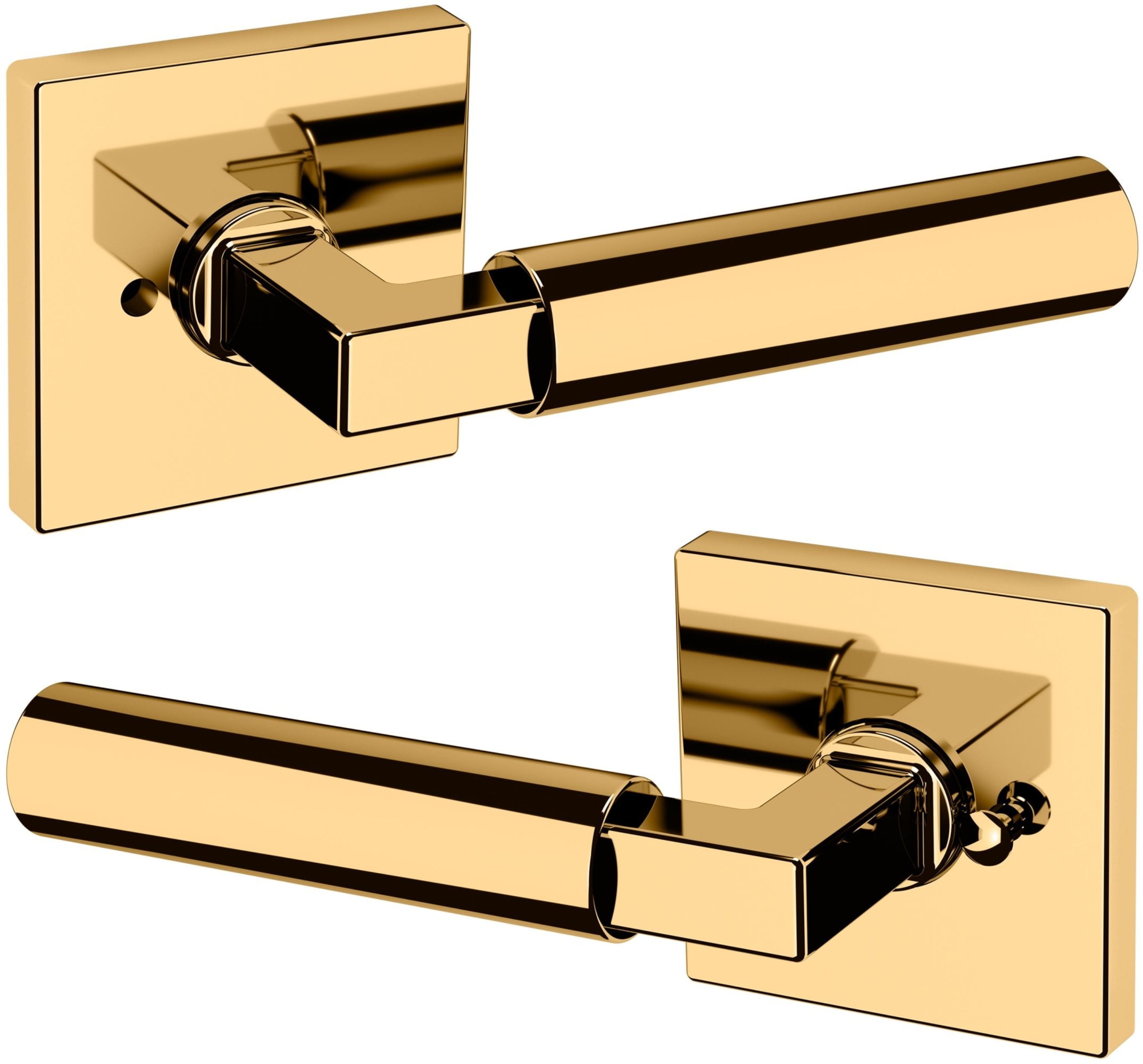 Baldwin L029.Priv L029 Gramercy Privacy Door Lever Set - Bronze