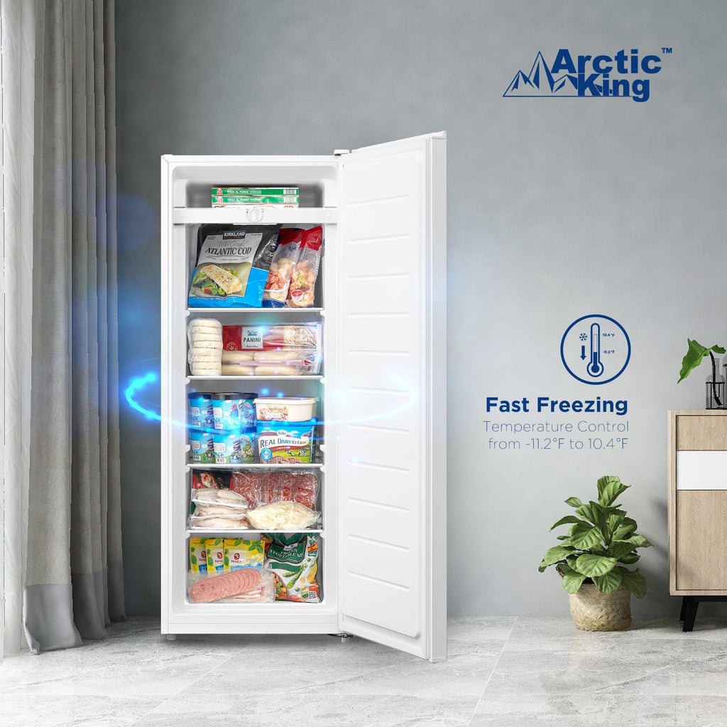 Arctic King 7.0 Cu ft Upright Freezer, White, ARU07M2AWW