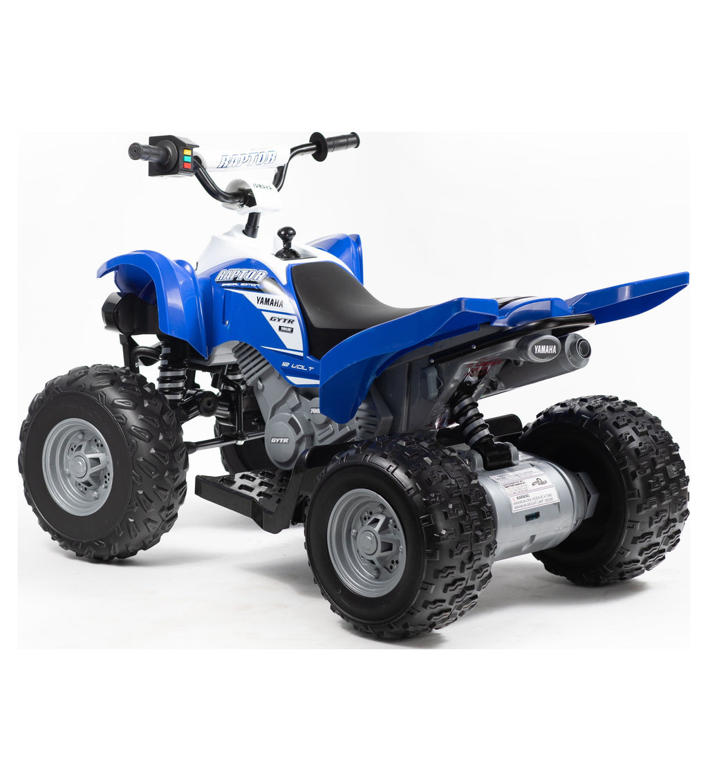 12 Volt Yamaha Raptor ATV Battery Powered Ride-on - Blue and White
