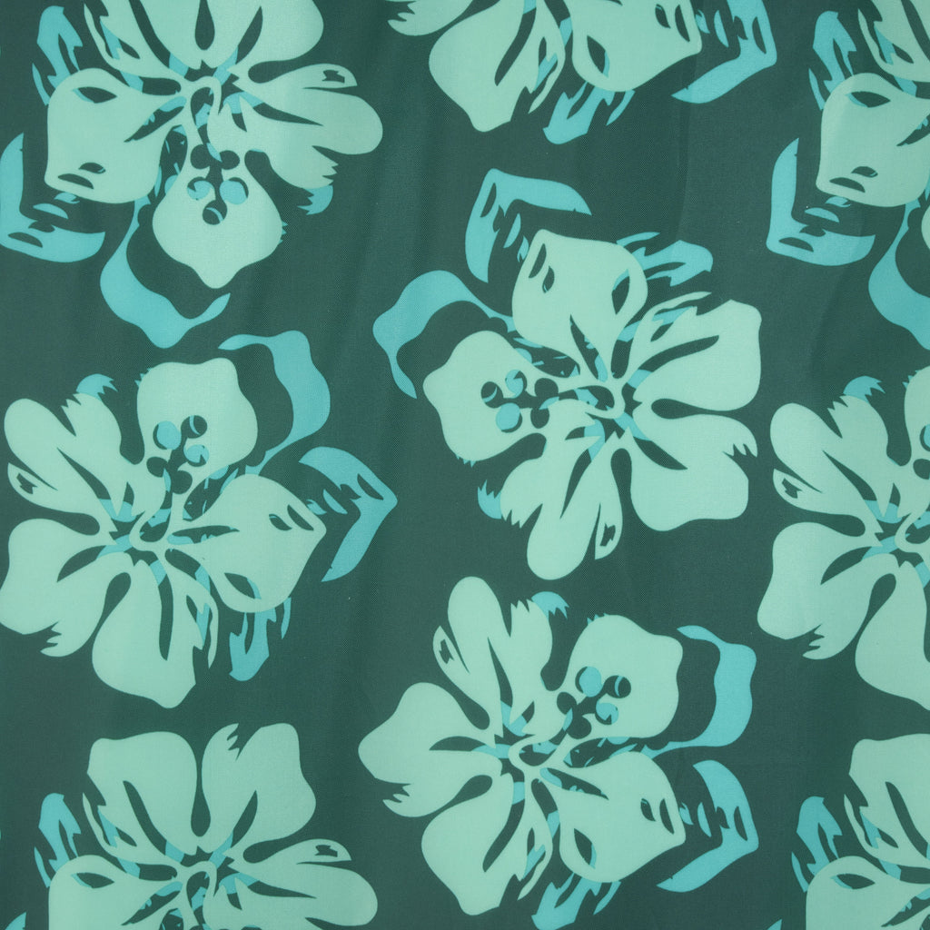 Aqua Leisure Campania Convertible 2 in 1 Pool Float Lounge/Caddy, Teal Hibiscus