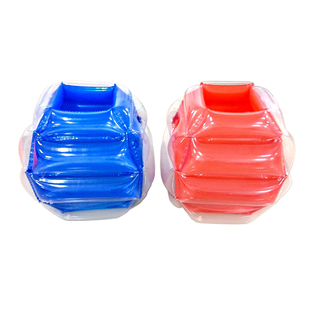 Banzai Bump N Bounce Plastic Body Bumpers in Red & Blue, 2 Bumpers, Kids Toy, 4+
