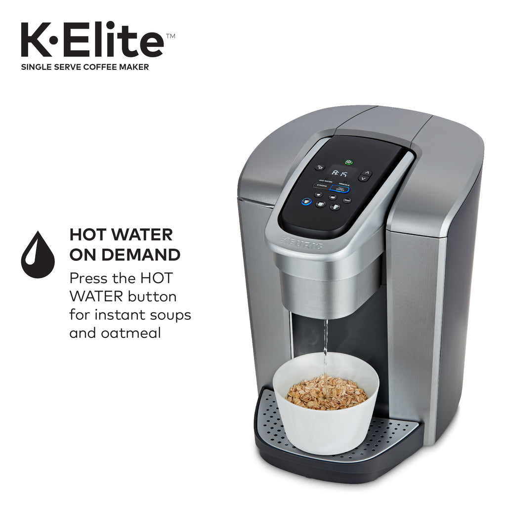 Keurig K-Elite, Single Serve K-Cup Pod Coffee Maker, Brushed Gold