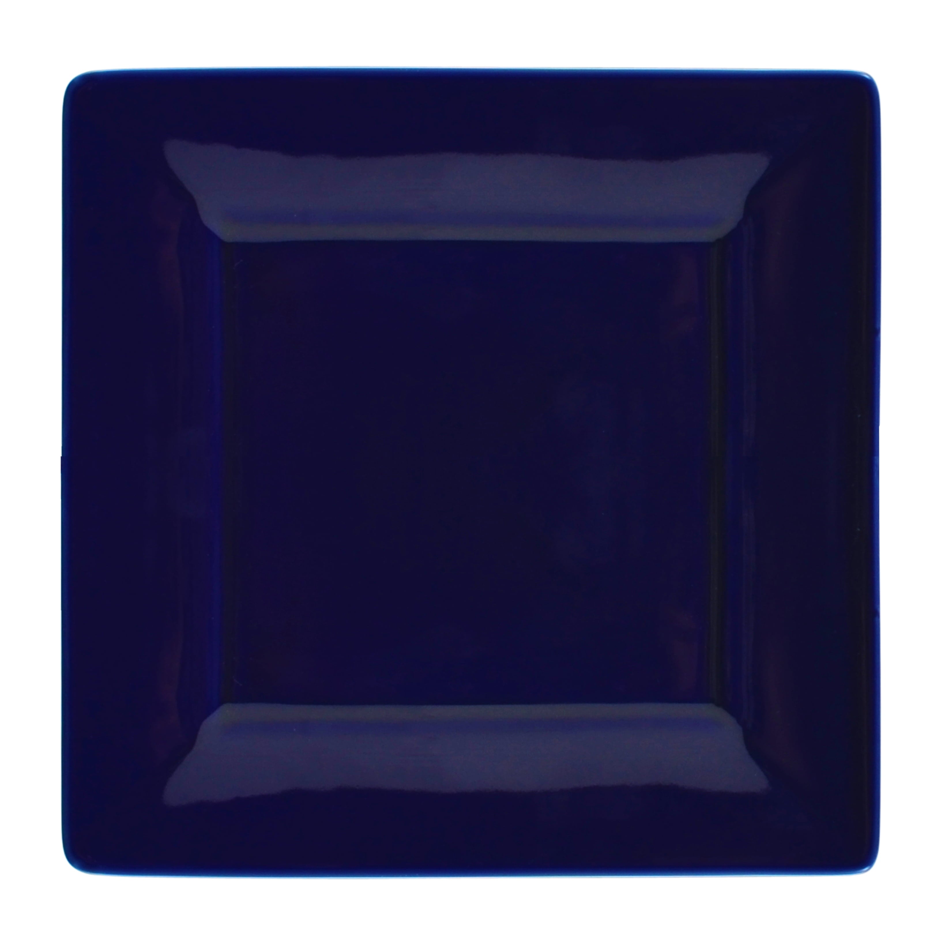 10 Strawberry Street Nova Square 16-Piece Stoneware Dinnerware Set, Black