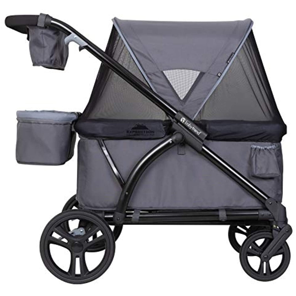 Baby Trend Expedition Wagon Stroller, Solid Print Gray