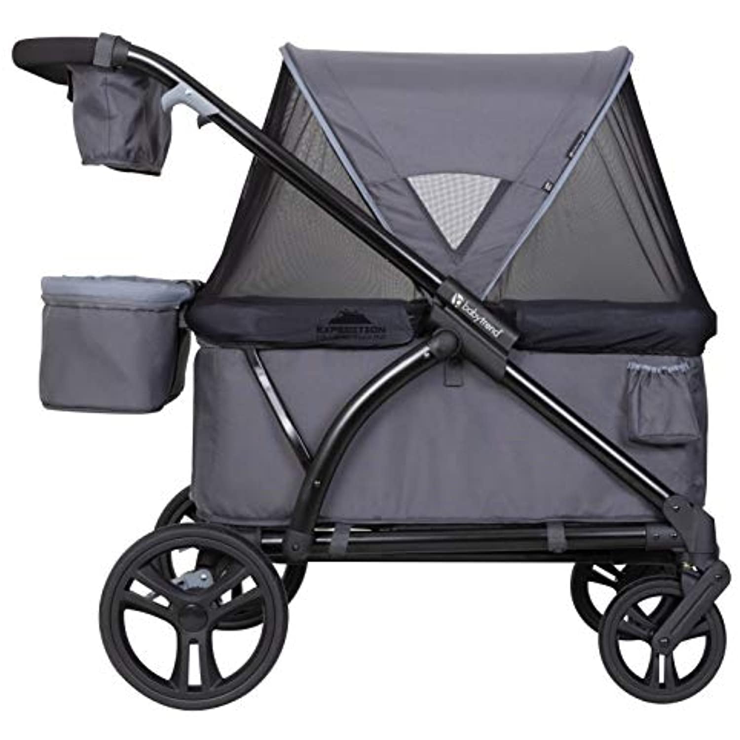 Baby Trend Expedition Wagon Stroller, Solid Print Gray