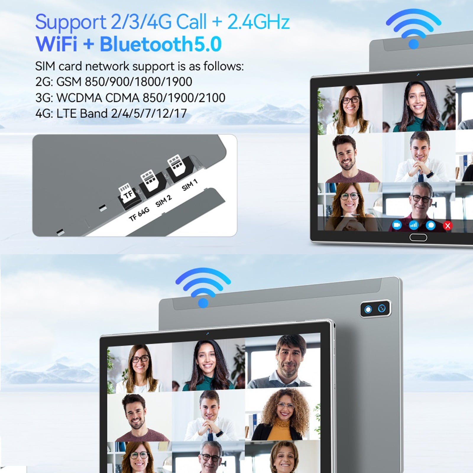 2024 Newest Android 13 Tablet with Keyboard, 10.1 inch Tablet,4 + 64GB Storage, Octa-Core, Android Tablet with Dual Camera, Google GMS Certified, Wifi, Bluetooth 4.2, 2-in-1 Android Tablets by DOMATON