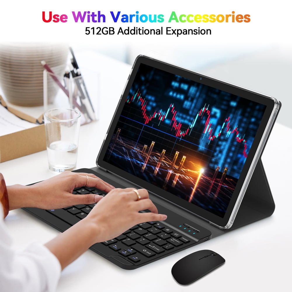 Android 14 Tablet,128GB ROM 1TB Expand,HD IPS Touchscreen, 5G/2.4G WiFi, Bluetooth 5.0, GPS, 4G Phone Tablet,2024 Newest