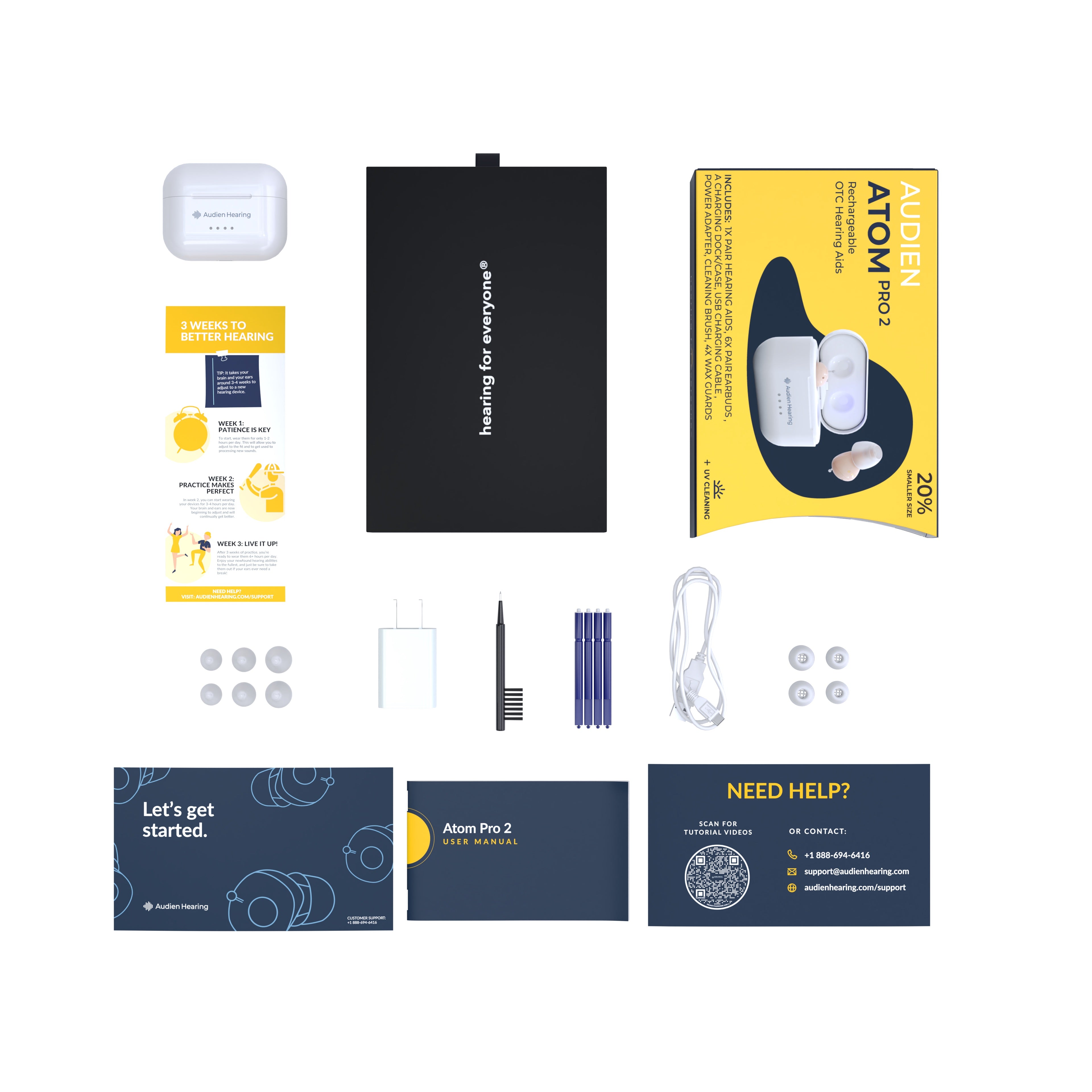 Audien Hearing Atom Pro 2 OTC Hearing Aid