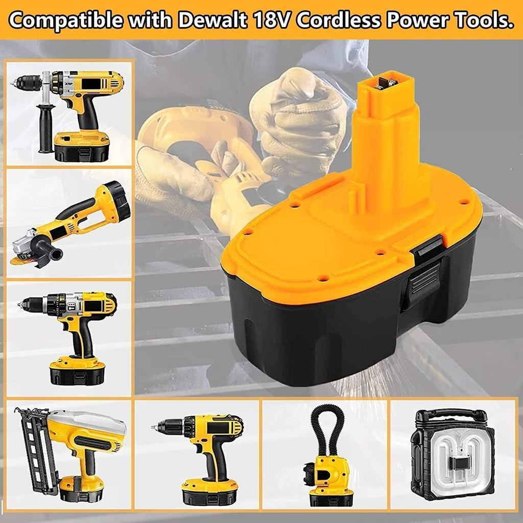 2Pack 18V Battery for Dewalt 18 Volt XRP Battery DC9096-2 DC9098 DC9099 DW9096