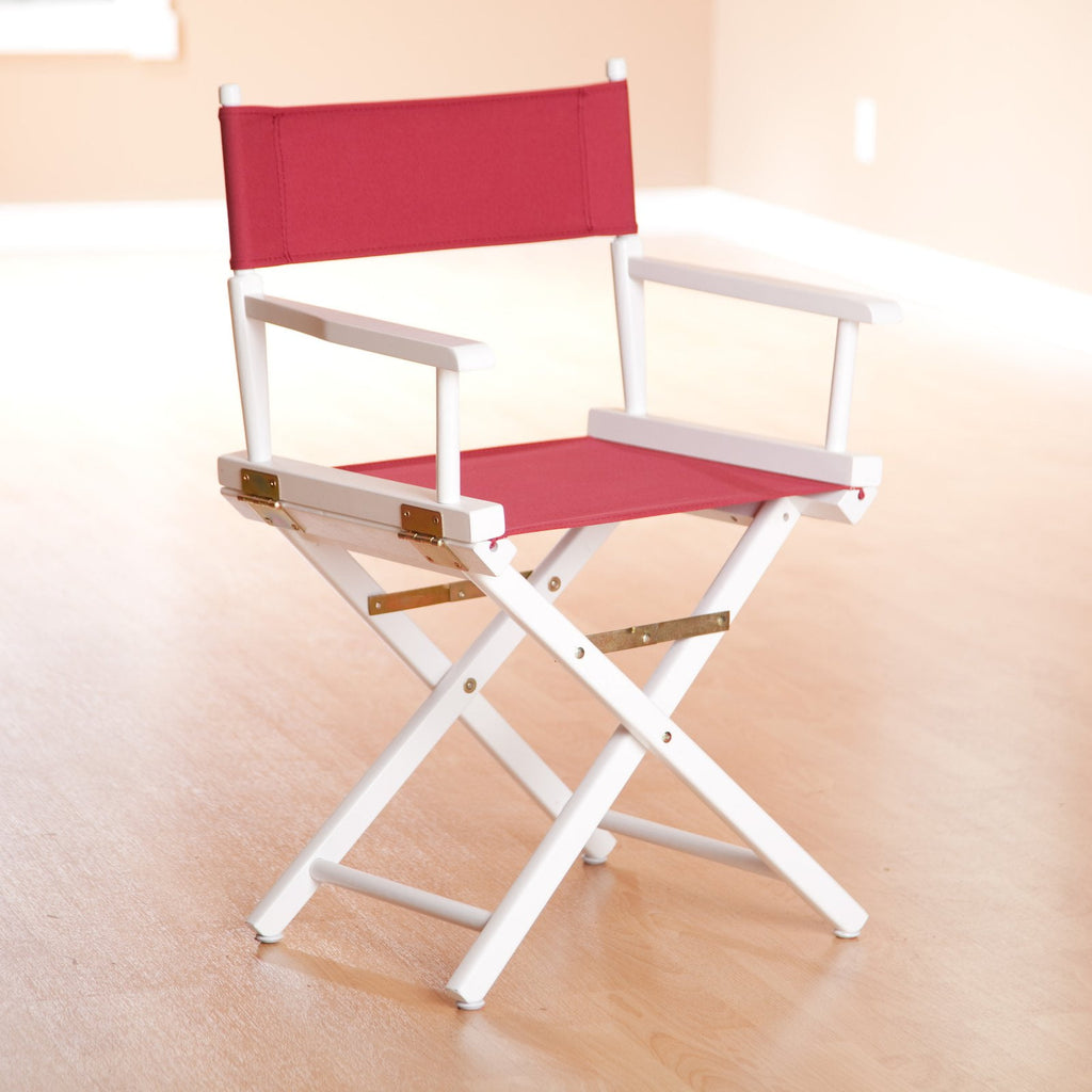 "18" Director's Chair Honey Oak Frame-Magenta Canvas"