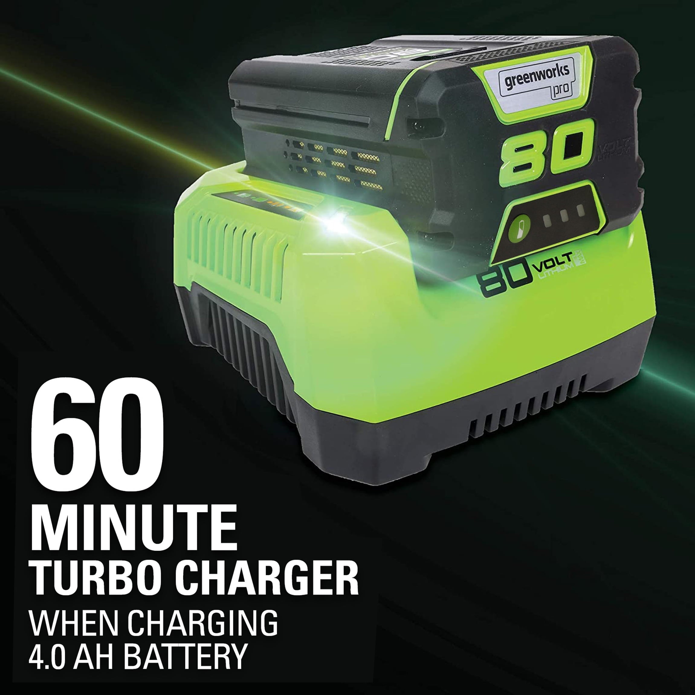 Greenworks 80V 21" Push Mower with 4Ah Battery & Charger 2501202VT