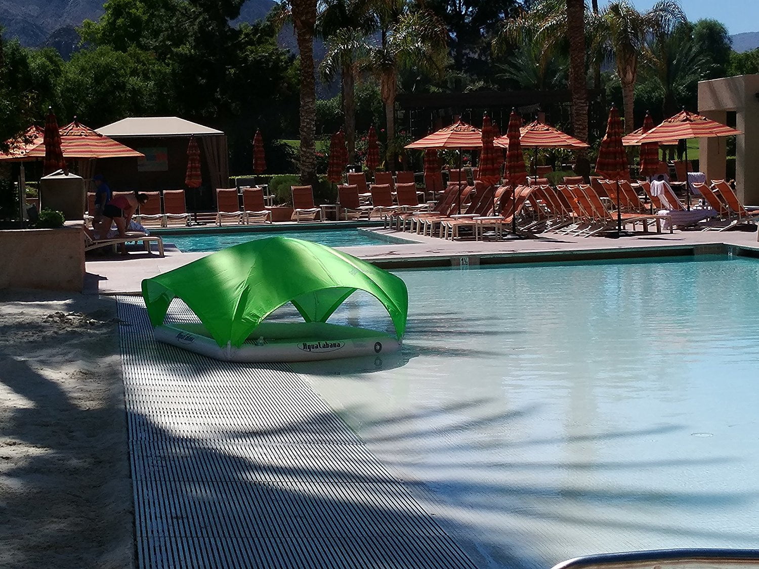 Aqua Cabana 6' x 6' Inflatable Canopy for Swimming Pool, Lake, and Beach