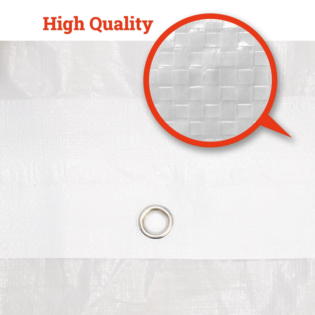 10'x20' Carport Replacement Canopy Cover for Tent Top Garage Shelter Cover with Ball Bungees (Only Cover, Frame is not Included)