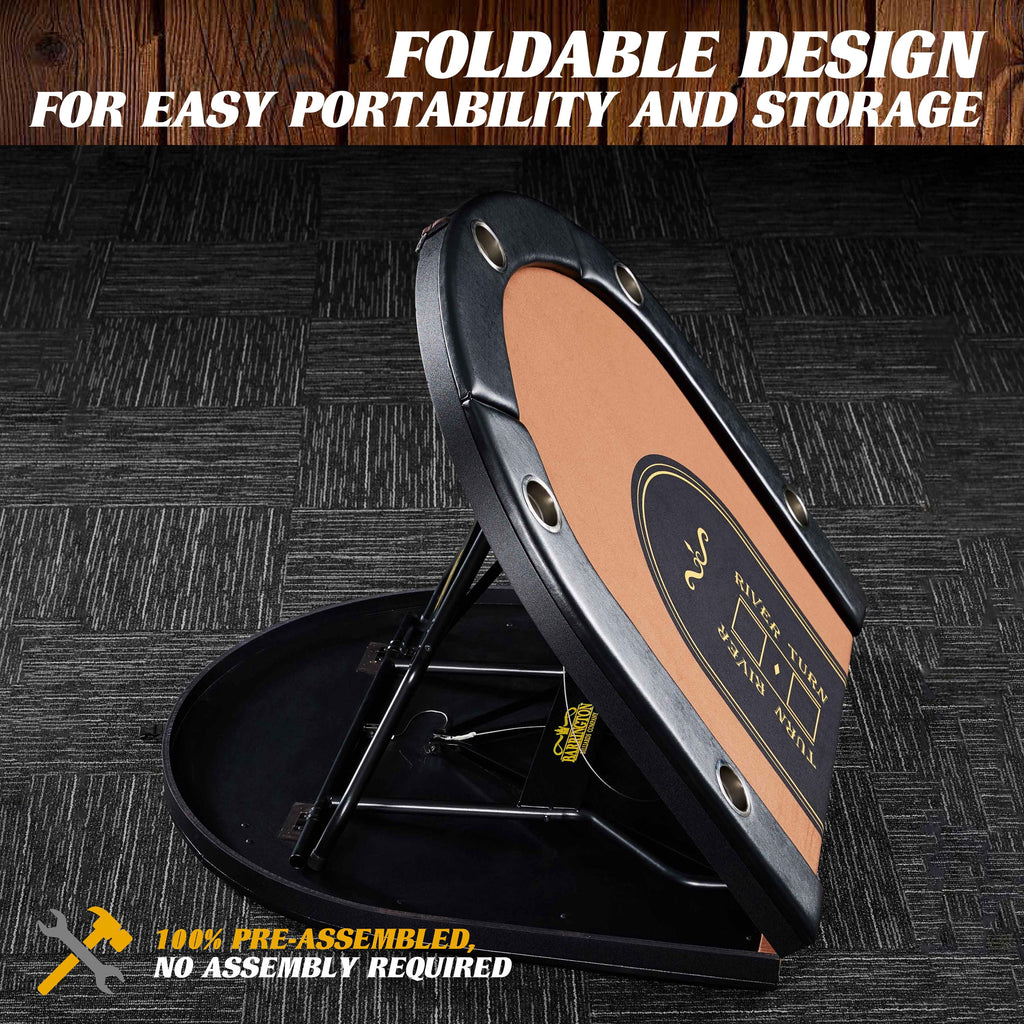 Barrington 10-Player Poker Table, No Assembly Required