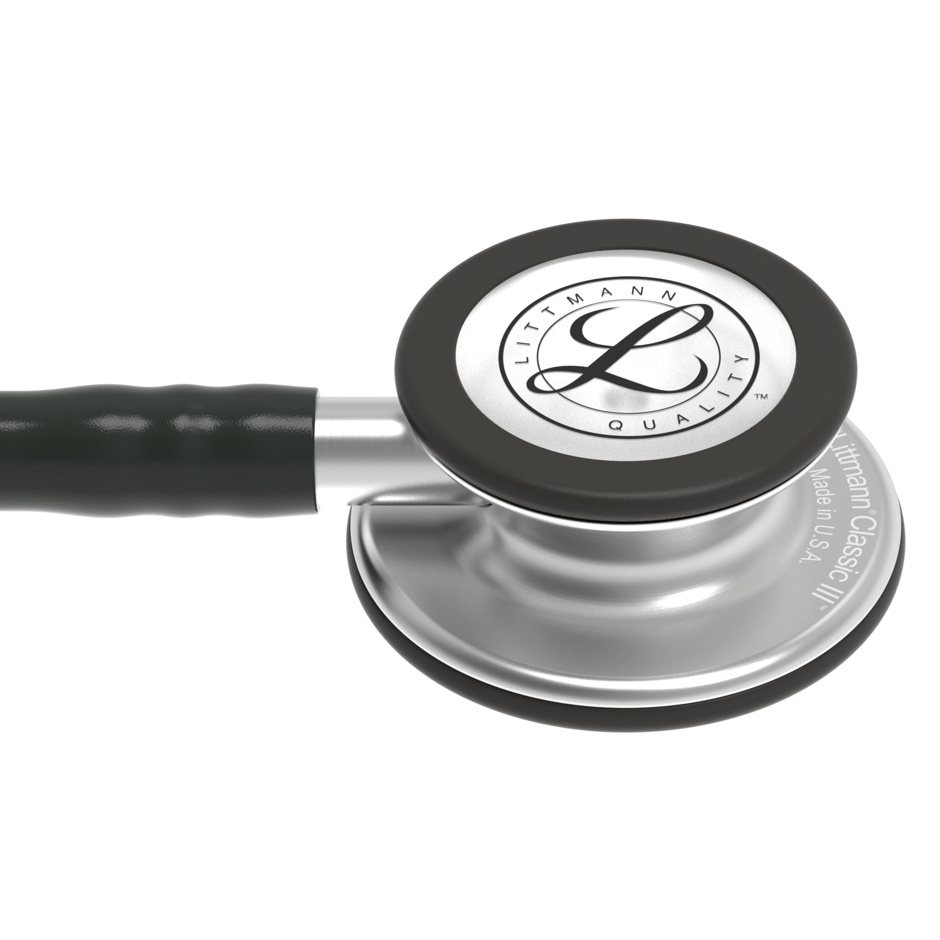 3M Littmann Classic III Stethoscope, Smoke-Finish, Black Tube, 27 inch, 5811