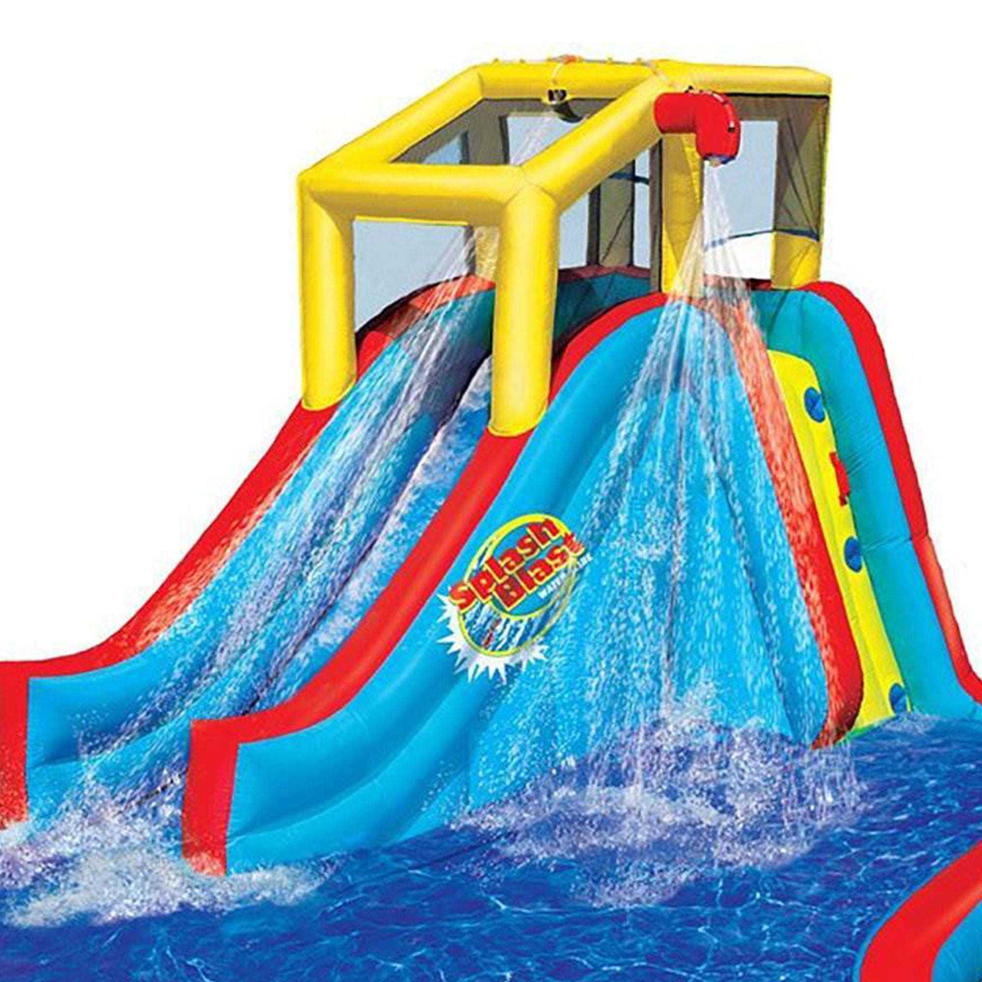 Banzai Slide N' Soak Inflatable Outdoor Kids Splash Pool Water Park