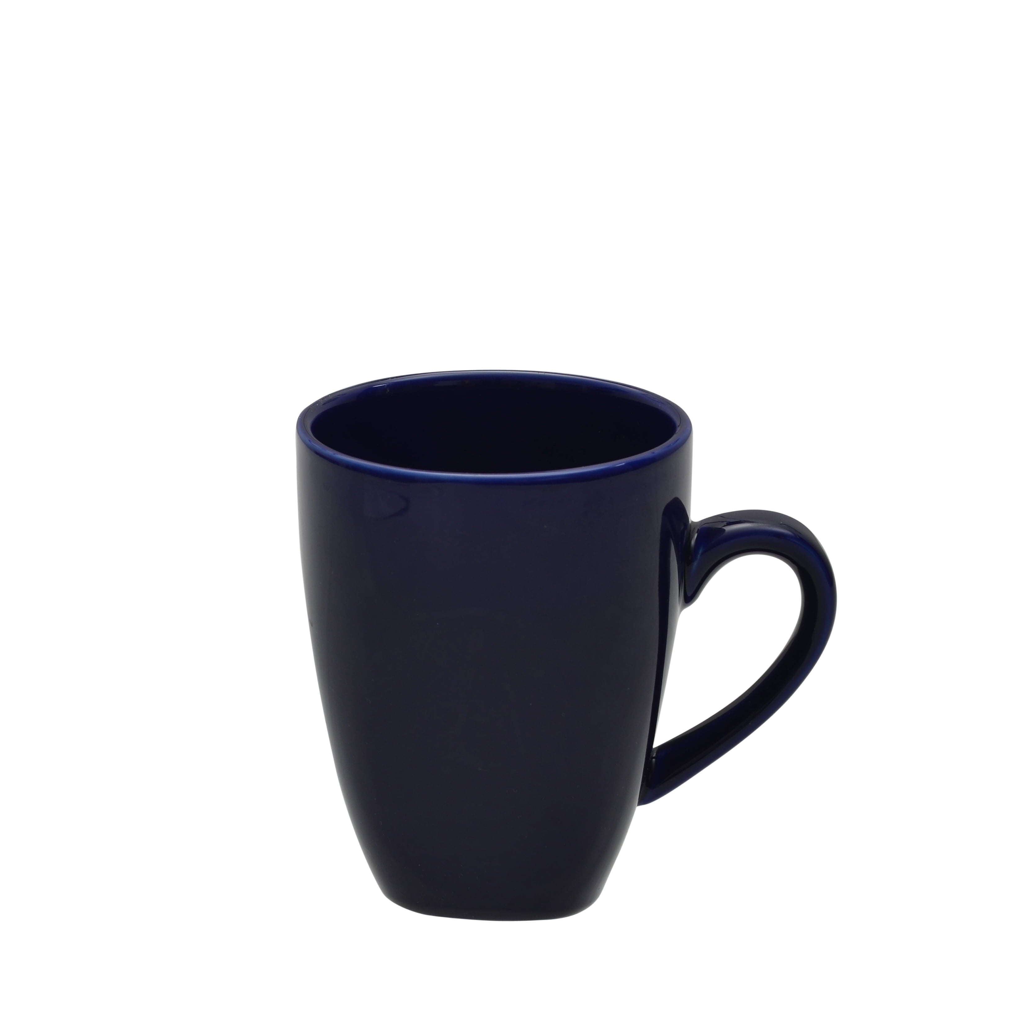 10 Strawberry Street Nova Square 16-Piece Stoneware Dinnerware Set, Black