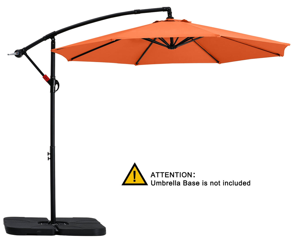 ABCCANOPY 10 FT Patio Umbrellas with Crank & Cross Base for Garden, Backyard, Pool and Beach, 12+ Colors(Turquoise)