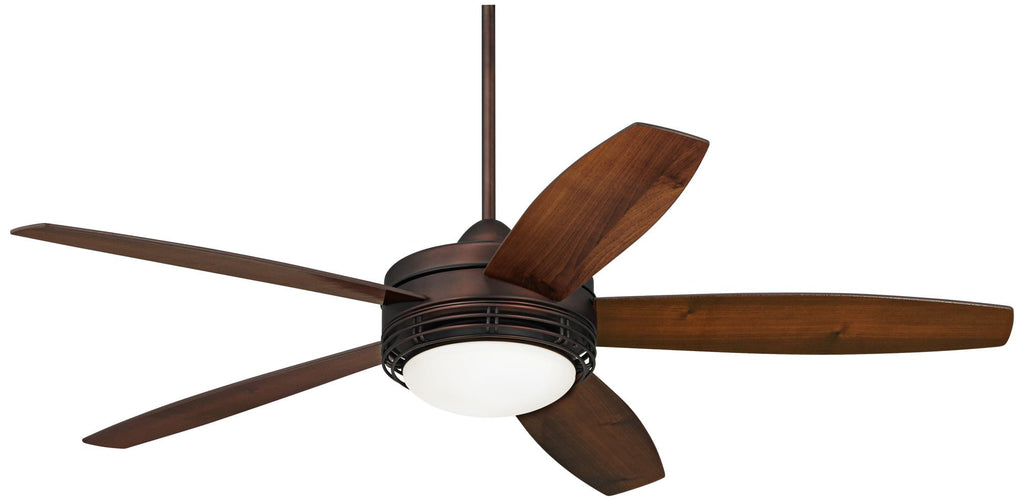 60" Casa Vieja Province Modern Indoor Outdoor Ceiling Fan with Light LED Remote Oil Brushed Bronze Dark Walnut Opal Glass Damp Rated for Patio House