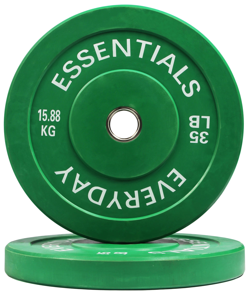 BalanceFrom Olympic Bumper Plate Weight Plate with Steel Hub, Color Coded, 260 lbs Set, Multiple Packages