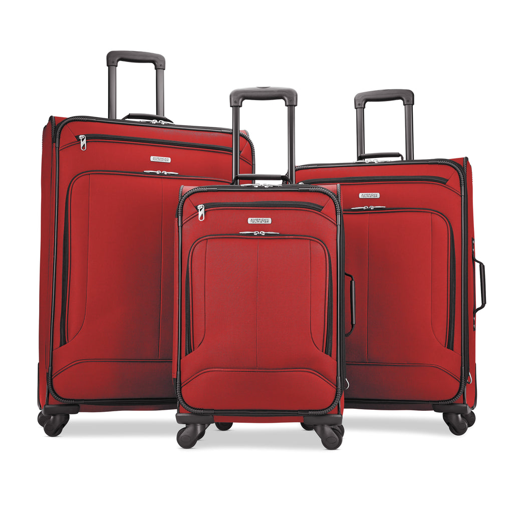American Tourister Pop Max 3-Piece Softside Spinner Travel Set, 21-inch Spinner, 25-inch Spinner, 29-inch Spinner, Luggage Sets, Three Pieces