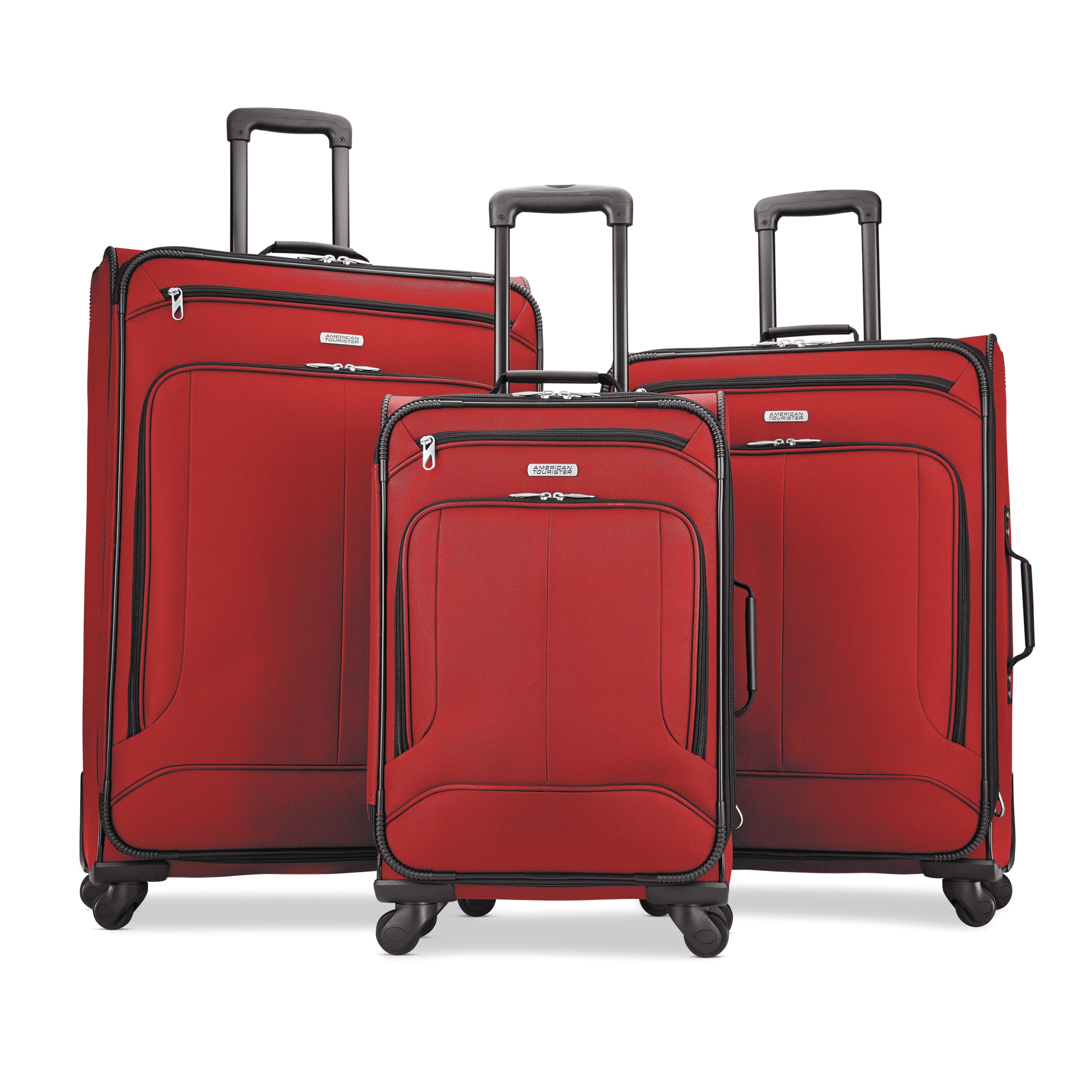 American Tourister Pop Max 3-Piece Softside Spinner Travel Set, 21-inch Spinner, 25-inch Spinner, 29-inch Spinner, Luggage Sets, Three Pieces