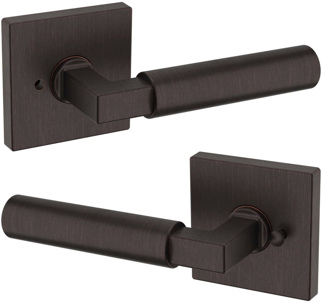 Baldwin L029.Priv L029 Gramercy Privacy Door Lever Set - Bronze