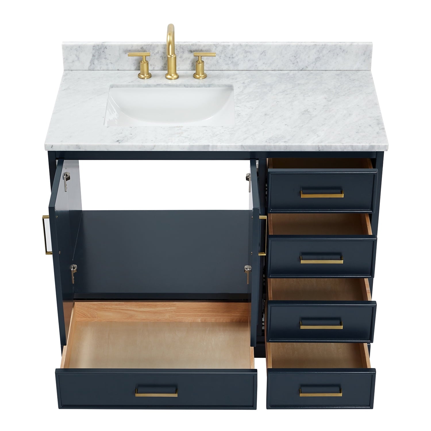 Ariel M043slcw2rvo Stafford 43" Free Standing Single Basin Vanity Set - Grey