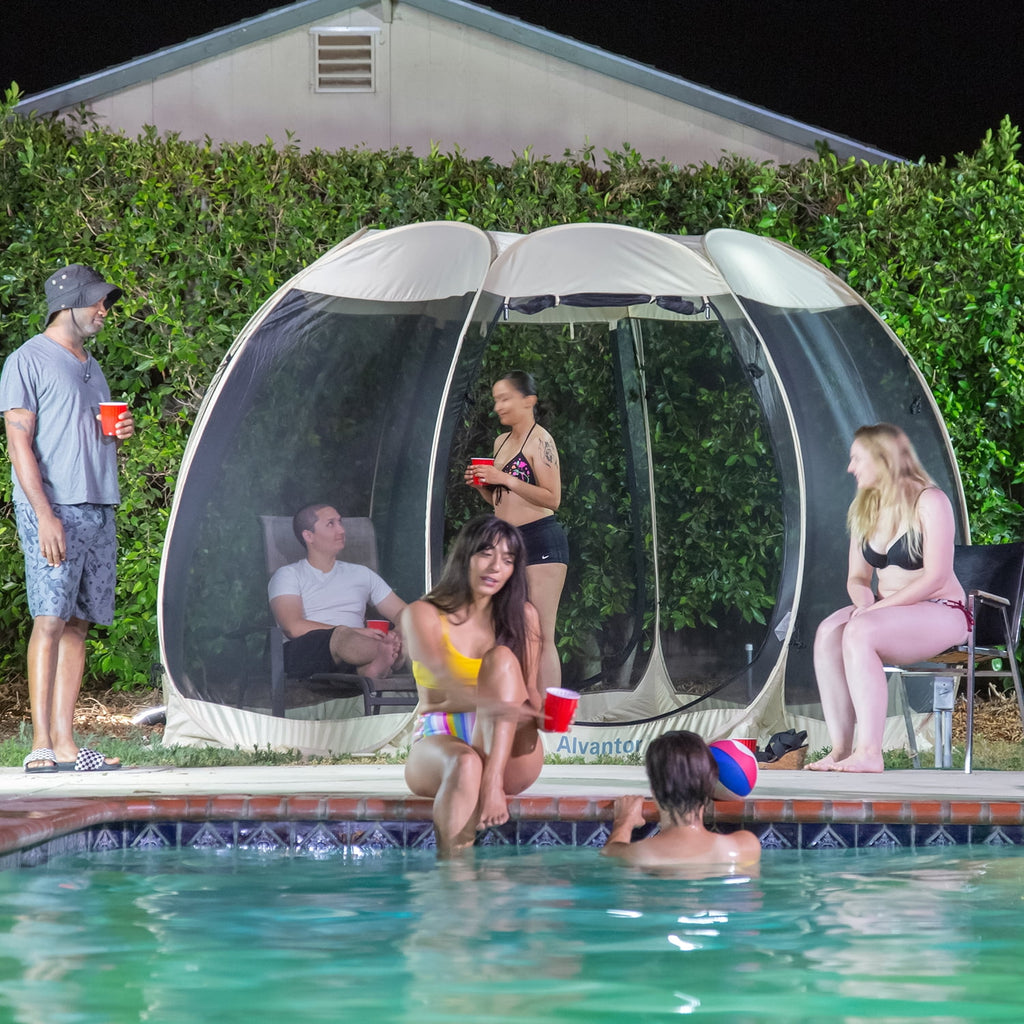 Alvantor Screen Tent Instant Outdoor Canopy For Parties Wedding Event, 12x12 ft Up to 10 Person