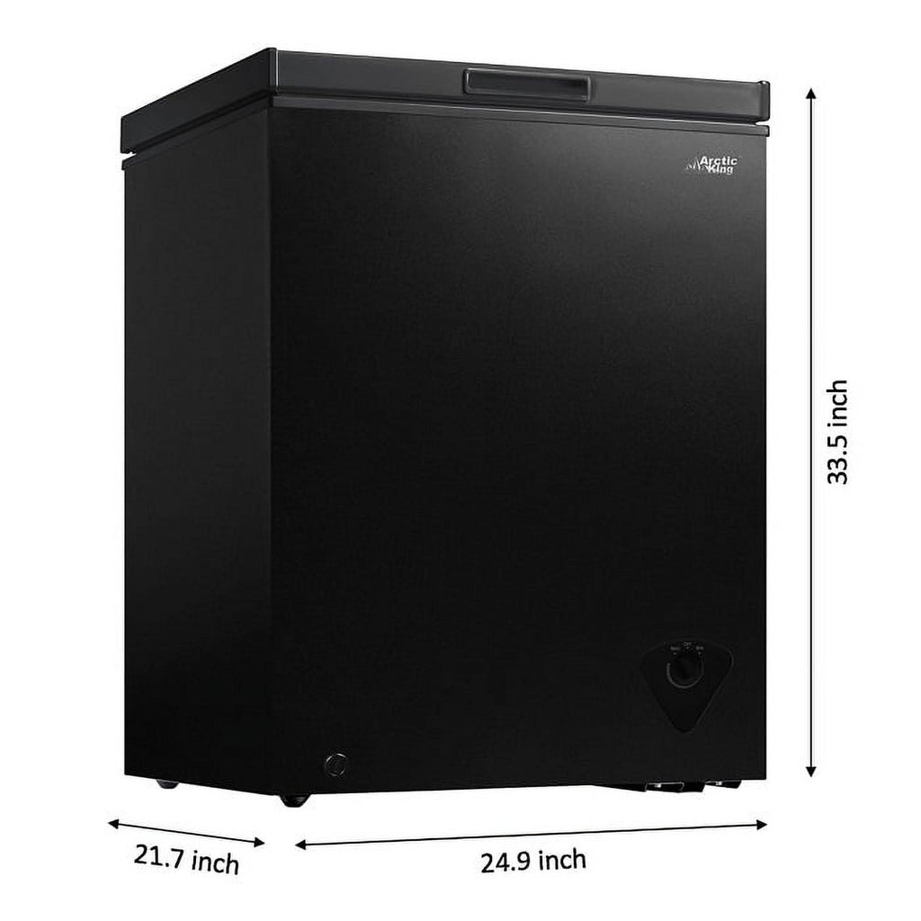Arctic King 5 Cu ft Chest Freezer, Garage Ready, Black